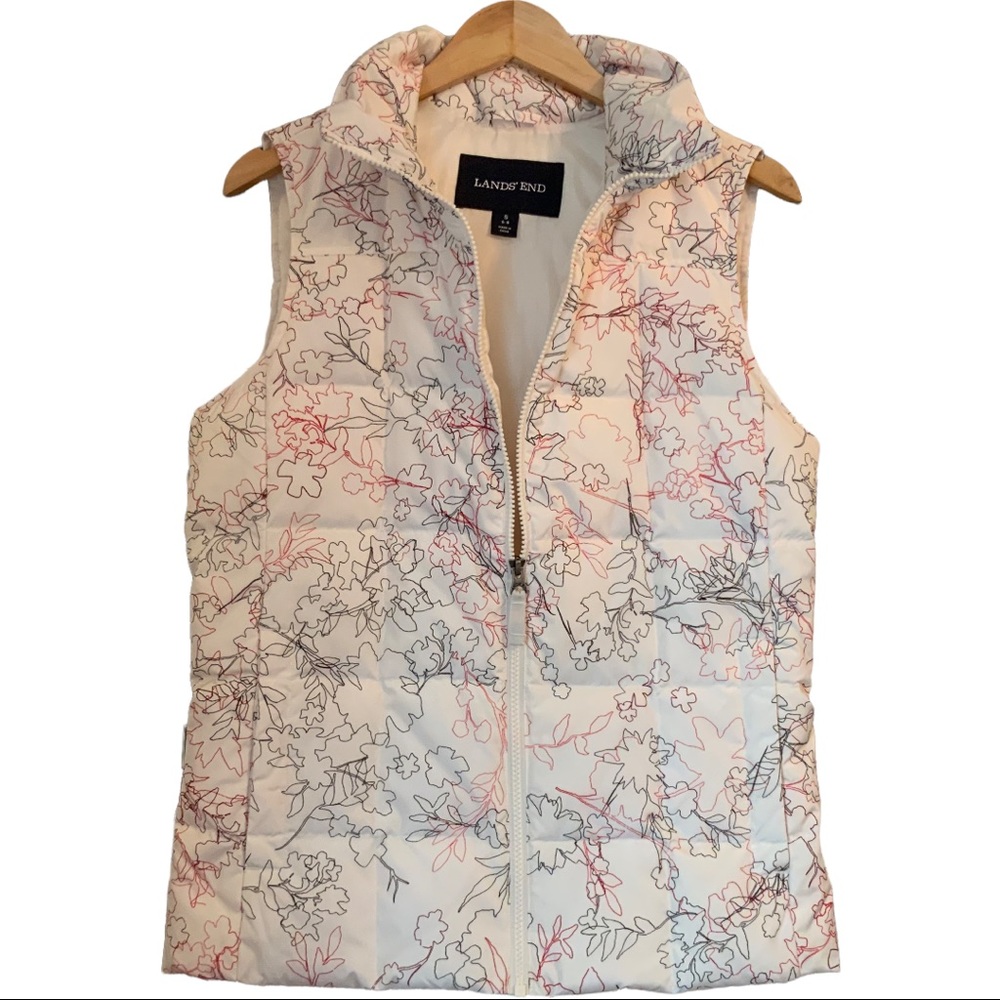 Lands End Women’s Down Puffer Vest Size S